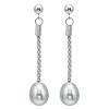 Silver F/W Pearl Earrings/153E05G