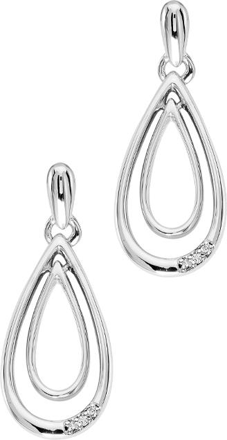 Silver Diamond Earrings / SER2031