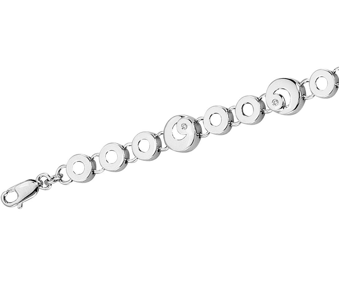 Silver Diamond Bracelet / SBR1006