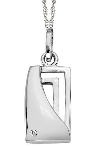 Silver Diamond Pendant / SPD2002