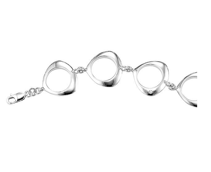 Silver Diamond Bracelet / SBR1012