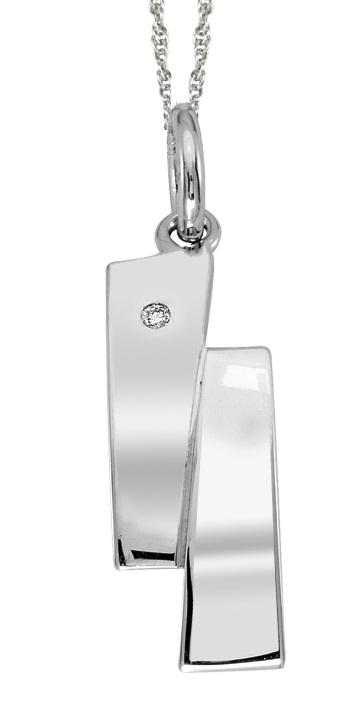 Silver Diamond Pendant / SPD3008