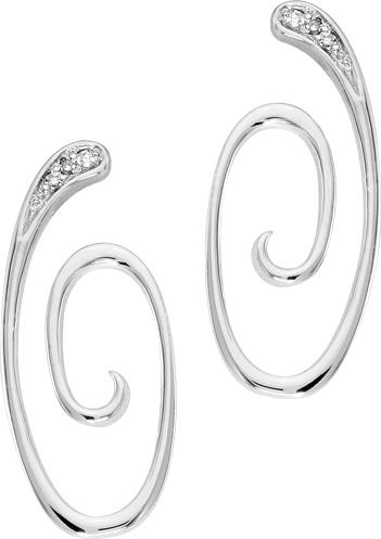 Silver Diamond Earrings / SER2036