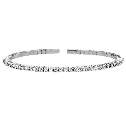 14K Cuff Diamond Bracelet 5 ctw / FB1042