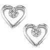 Silver Diamond Earrings / FE1077