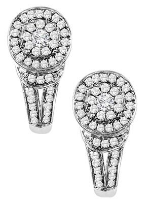 1/3 ctw Diamond Earrings in 10K White Gold / FE1144