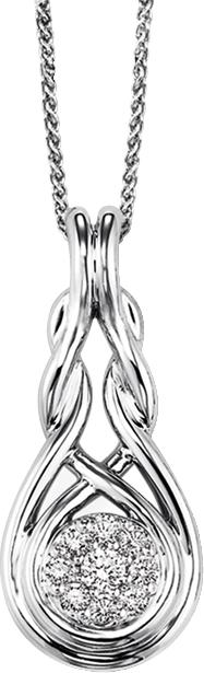 Silver Diamond Pendant / FP1083