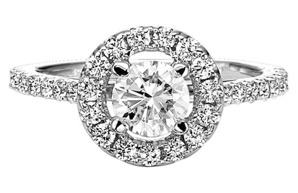 *Dia Engagement Ring 1/2 ctw with simply the best Ideal Cut diamonds:HDR1437ID-Semi