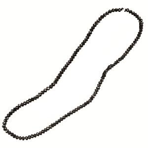 Black Diamond Bead Necklace/NBK10118