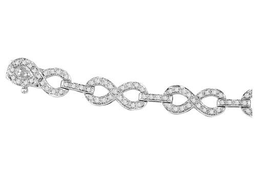 14k Infinity Bracelet 1ctw/NBR107