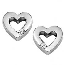 Silver Diamond Earrings /SER2013