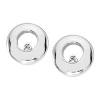 Silver Diamond Earrings / SER2015