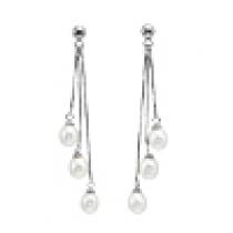 Silver F/W Pearl Earrings/130E01W