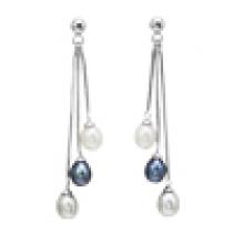 Silver F/W Pearl Earrings/130E07WBG