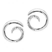 Silver Diamond Earrings / SER2026