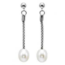 Silver F/W Pearl Earrings/153E01W
