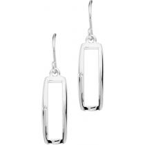 Silver Diamond Earrings / SER2009
