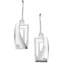 Silver Diamond Earrings / SER2002