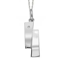 Silver Diamond Pendant / SPD3008