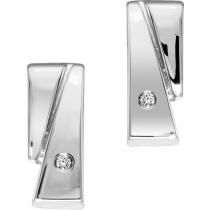 Silver Diamond Earrings / SER2021