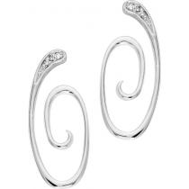 Silver Diamond Earrings / SER2036