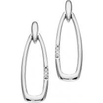 Silver Diamond Earrings / SER2035