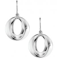 Silver Diamond Earrings / SER2004