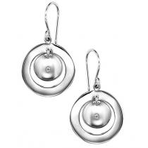 Silver Diamond Earrings / SER2005