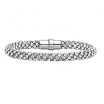 Silver Swarovski Crystal White Bracelet / FB1030