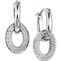 1/4 ctw Diamond Earrings in Sterling Silver / FE1016