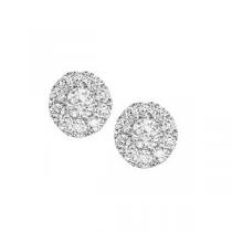 1/2 ctw Diamond Earrings in 14K White Gold / FE1094AW