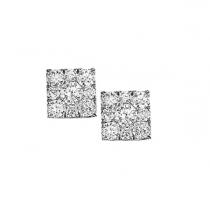 1 ctw Diamond Earrings in 14K White Gold /FE1101AW