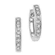 Diamond Earrings in 10K White Gold /FE1105