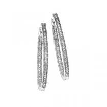 1/4 ctw Diamond Earrings in Sterling Silver / FE1128