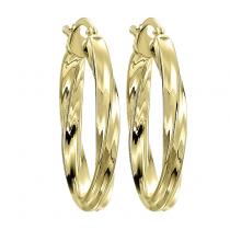 Yellow Gold Color Earrings /FE1177