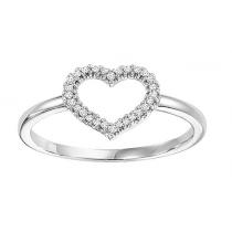 Silver Diamond Ring / FR1016