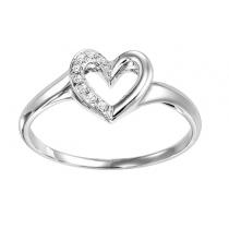 Diamond Ring in 10K White Gold /FR1019