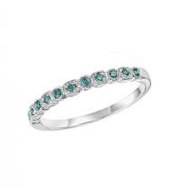 Blue Diamond Ring in 14K White Gold / FR1313
