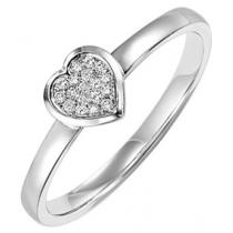 Silver  Diamond Ring :  FR1353