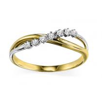 Diamond Ring in 10K Two-Tone Gold / FR4033