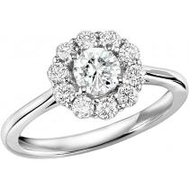 *Diamond Ring 1ctw with simply the best Ideal Cut diamonds:FR4066ID