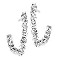 2 ctw Diamond Earrings in 14K White Gold / HDER122