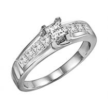 5/8 ctw Diamond Engagement Ring in 14K White Gold/HDR1326E