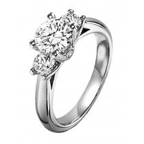 1/2 ctw Diamond Engagement Ring in 14K White Gold/HDR1414RE