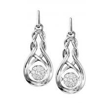 Rhythm of Love Diamond Earring in Sterling Silver / ROL1020