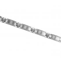 Men's 1 ctw Diamond Bracelet in Stainless Steel / TI1036