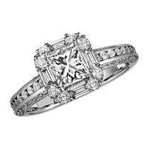 7/8 ctw Diamond Engagement Ring in 14K White Gold/WB5509E