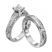 1 1/4 ctw Diamond Engagement Ring in 14K White Gold/WB5522E