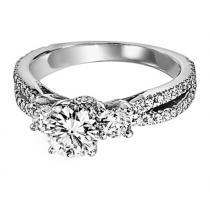 2/3 ctw Diamond Engagement Ring in 14K White Gold/WB5523E