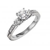 1/3 ctw Diamond Engagement Ring in 14K White Gold/WB5562E